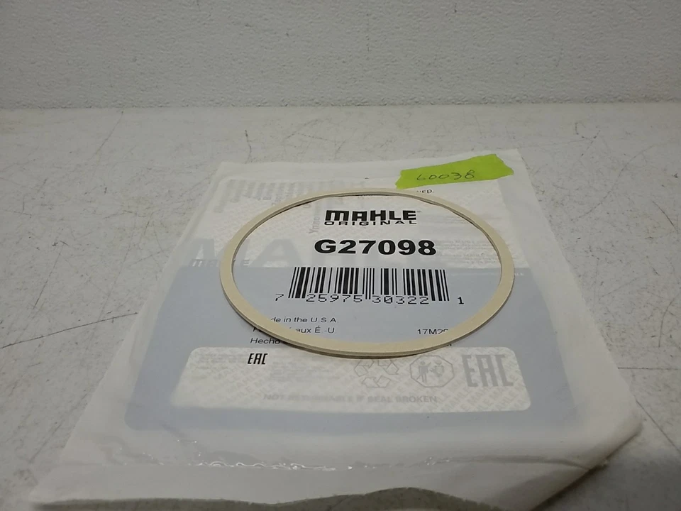 Junta de montaje de filtro de aire MAHLE G27098 - Junta de goma sellada premium Foto 2 de 4