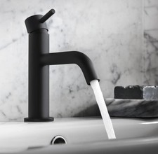 Crosswater MPRO Monobloc Basin Mixer Tap - No Waste - Matt Black - PRO110DNM_K