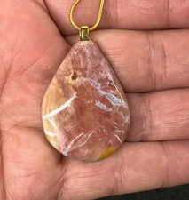 Red Ohio Flint Pendant Necklace