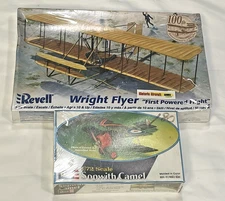Lot of 2x Model - Wright Flyer First Flight 1:39 - Sopwith Camel 1:72 - Sealed!