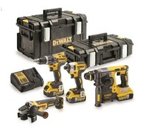 KOMBI-KIT 18V DCG405+DCH273+DCD796+DCF887+3*5.0AH+2 GehÄUse - Dw DCK422P3