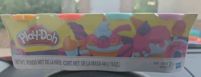 Play-Doh 4-Pack of Sweet Colors Modeling Compound, Blue, Pink, Orange, & Purple,