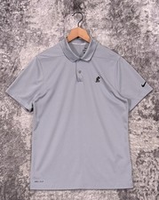 Nike Polo Shirt Small Mens Disney Mickey Mouse Victory Dri Fit Gray