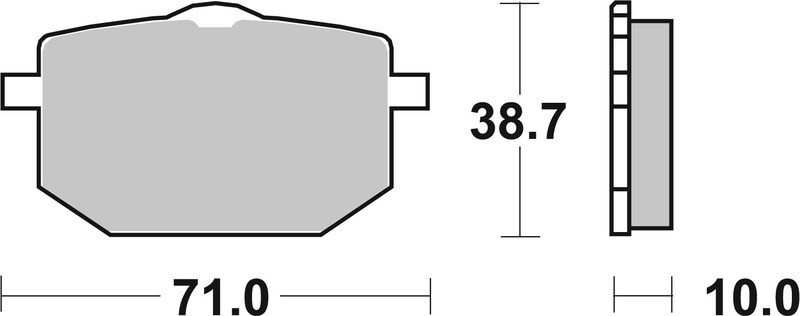 Plaquettes de frein route Brembo 07YA1809 en charbon céramique pour moto