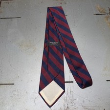 Vtg Brooks Brothers Makers Repp Tie 100 Silk Blue  Red Regimental Handmade USA