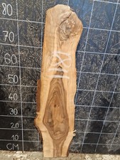 ITALIAN WALNUT LIVE EDGE SLAB KILN DRIED HARDWOOD CRAFT (1811) 850x150-240x30mm