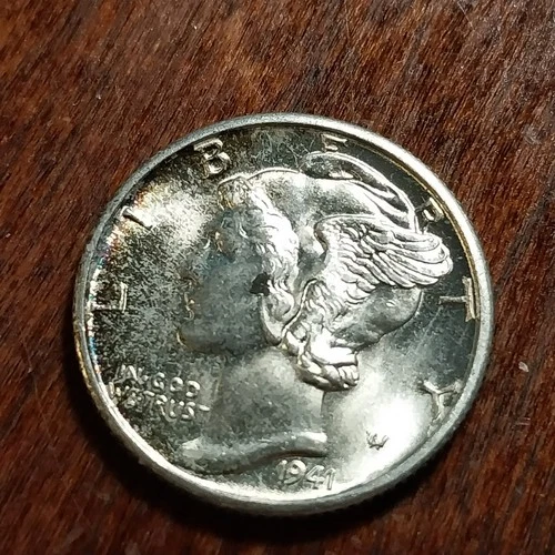 1941D  mercury  unc. FSB High   grade