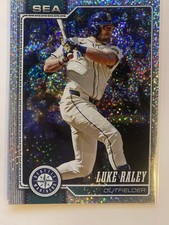 Luke Raley Confetti 2026 Topps Series 1 Baseball Card #142 Seattle Mariners