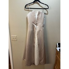 David's Bridal Michelangelo Wedding Dress Beige Formal Size XS