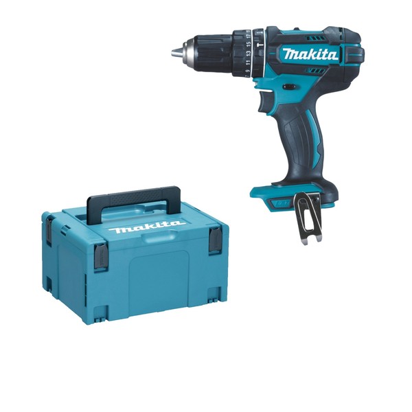 Makita DHP482ZJ Lxt 18V 64 Nm Makpac Schlagschrauber Bohrmaschine-image
