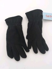 Boys' Solid Fleece Gloves - Cat  Jack Black 8-16