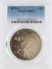 1879-S Morgan Silver Dollar PCGS MS63 S$1 San Francisco Minted No Reserve