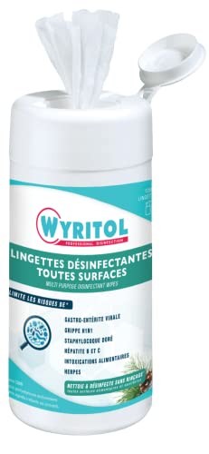 Lingette désinfectante pour surfaces WYRITOL hygiène cuisine et bureau nomade