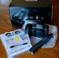 Fujifilm X-S10 Camera 26.1MP Black (Body Only), Shutter Count 363, Mint