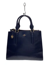 COACH Carryall Smooth Leather 2-Way Shoulder Bag/Handbag Leather NVY 33545