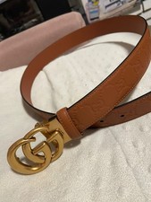 Women's Gucci Belt GG Gold Buckle Size 40 / 100 cm
