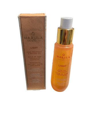 Marula Pure Beauty Oil LIGHT Hair Treatment & Styling Oil 1.69 oz Fine Hair