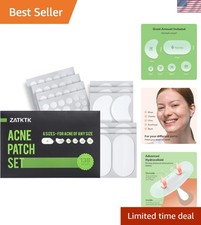 Sensitive Skin Friendly Hydrocolloid Pimple Patches - 138 Count, Various Sizes