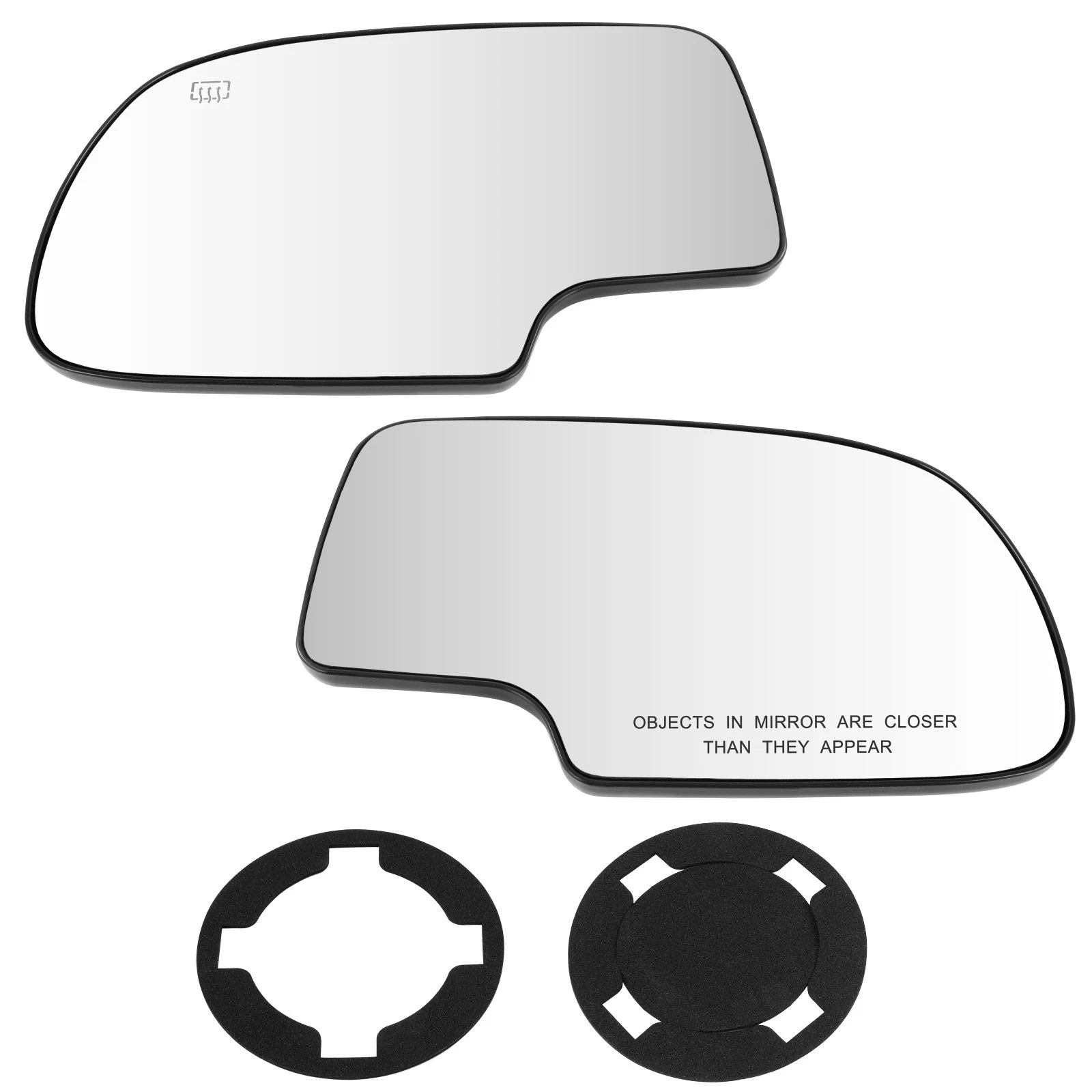 Pair Power Heated Mirrors Glass For 1999-2007 Chevy GMC Driver&Passenger Side