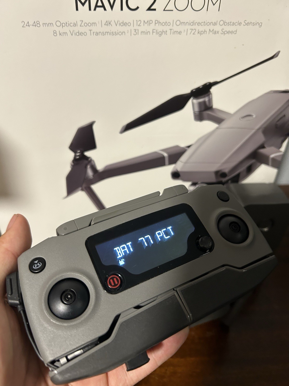 DJI Mavic Zoom 2 Drone Fly More Combo Kit Excellent Condition 2 Batteries