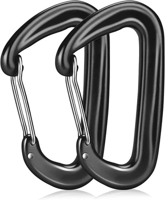 WINBEST Karabiner mit 1200kg Belastbarkeit, 2 Stück Karabinerhaken Groß Robust, K