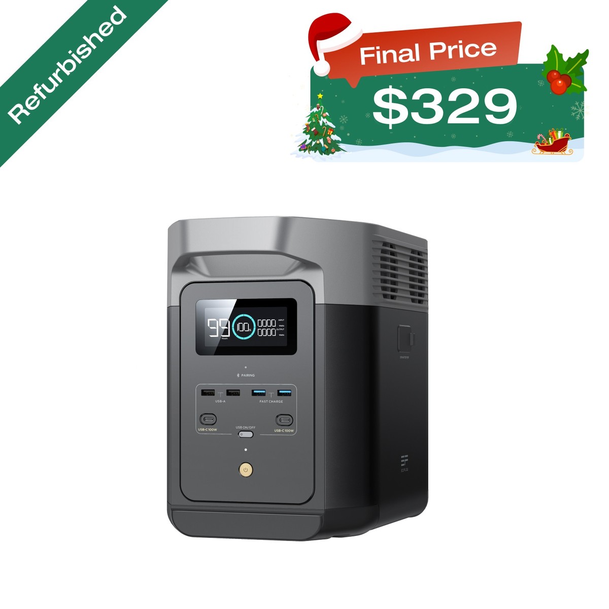 EcoFlow DELTA 2 Portable Power Station 1024Wh Certified