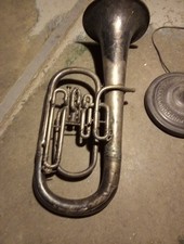 Vintage brass baritone Euphonium