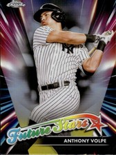 2024 TOPPS CHROME FUTURE STARS REFRACTOR #FS-5 ANTHONY VOLPE NEW YORK YANKEES BA