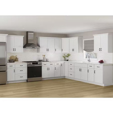 Shaker 36 In. W X 24 In. D X 34.5 In. H Assembled Blind Base Kitchen Cabinet ...