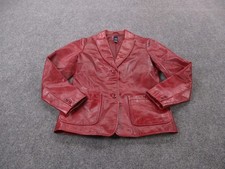 Vintage Gap Jacket Womens S Red Genuine Leath...