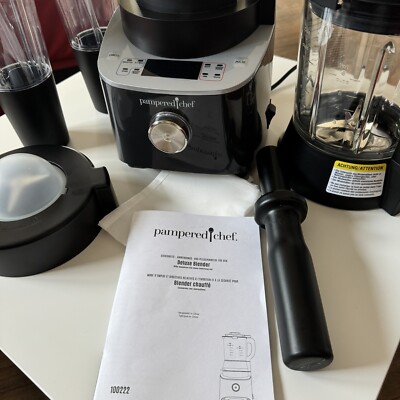 Pampered Chef Deluxe Blender und Smoothie Set - XXL Set mit 2. Smoothie Becher