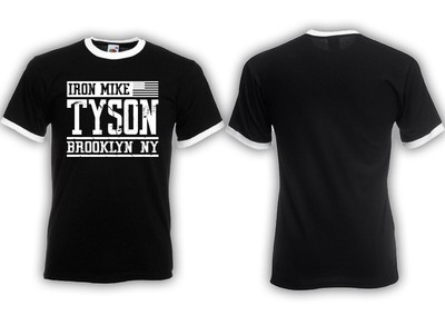Brooklyn Kid M2 Ringer Shirt Iron Mike Tyson,Holyfield ,Boxen, Ring,Ali
