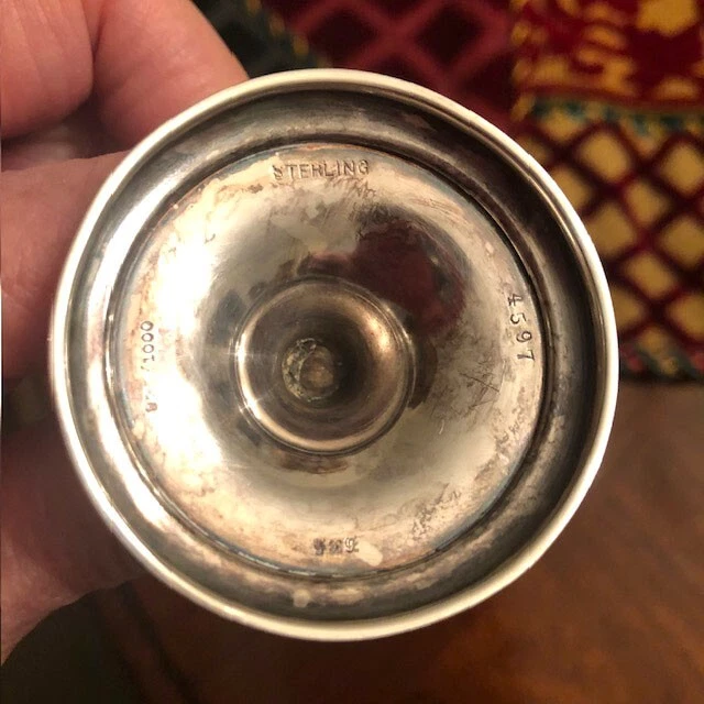 Juego de coctelera de sal y pimienta vintage Howard & Co. de plata esterlina Art Nouveau Foto 2 de 2