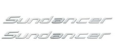 2Pc SEA RAY SUNDANCER Boat Logo Emblem Letters Badge 24.25