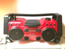 Sony ZS-H10CP Portable Heavy Duty CD Radio Boombox Audio System Missing Antenna