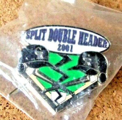 2001 Colorado Rockies Staff pin Split Double Header given if worked both games