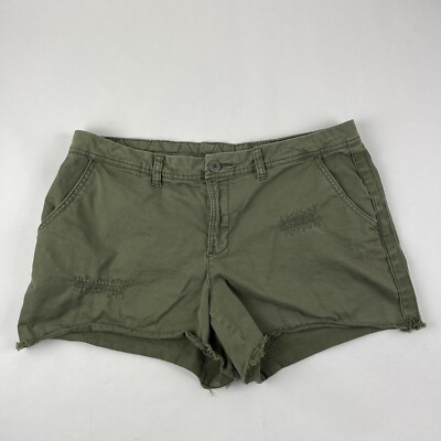 Time \u0026 Tru Shorts Womens Size 16 Green 