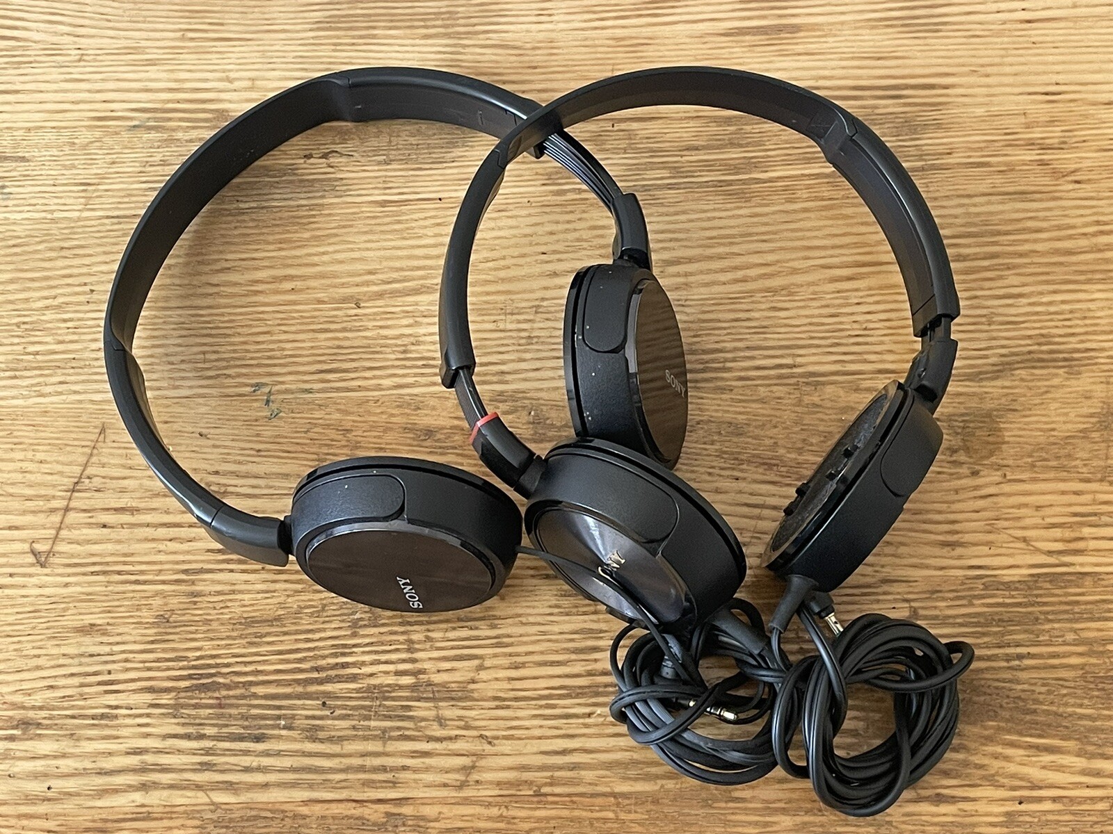 Sony MDR Black Headphones X 2 eBay