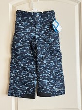 NWT Columbia Toddler Kids Boy/ Girl Grow Snow Pants CAMO Blue Child XXS 4-5 