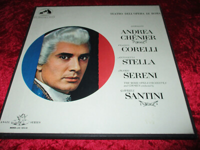 3-LP-BOX--U.GIORDANO--ANDREA CHENIER--Corelli-Stella-Sereni--G.Santini--!--