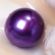 Huge 15mm South Sea Genuine Purple Round Loose Pearl Undrilled 8818