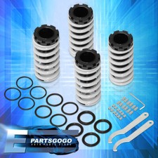 For 92-95 Honda Civic Del Sol Eg Jdm Vip Scale Adj. Coilover Sleeves Set Silver For 92-95 Honda Civic Del Sol Eg Jdm Vip Scale Adj. Coilover Sleeves Set Silver