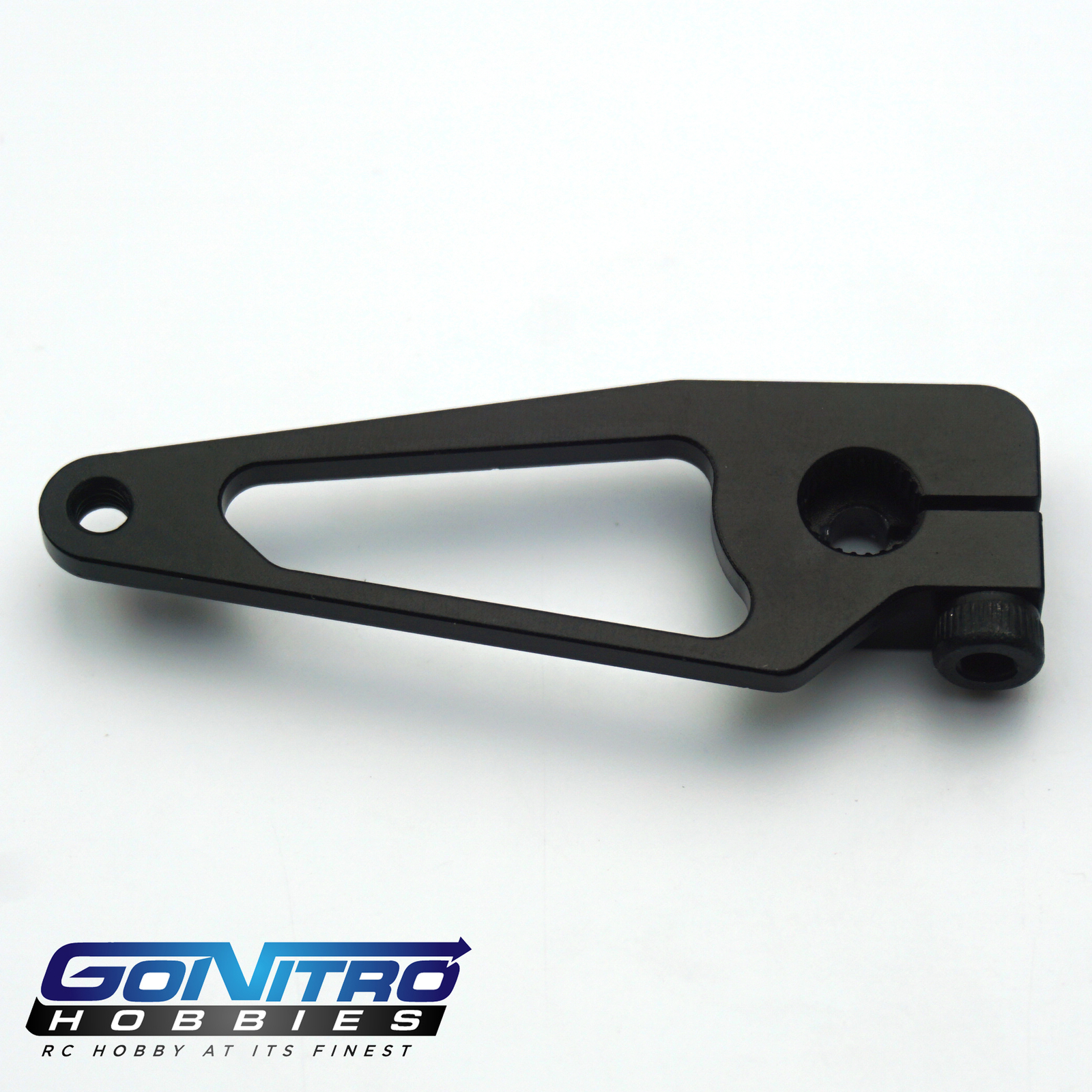 Go Nitro Hobbies 24T Aluminum A Spec Servo Arm 4 Black Hitec