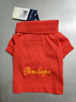 RALPH LAUREN COTTON MESH ICONIC ''BIG PONY & SMALL PONY'' DOG POLO SHIRTS/OUTFIT