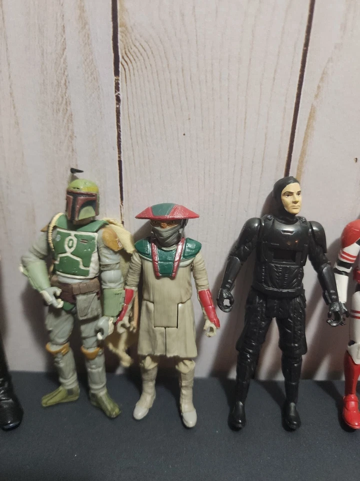 Star Wars Vintage Loose figures LOT Of 7 Action figures Han Solo Luke Skywalker  - Image 4 of 4