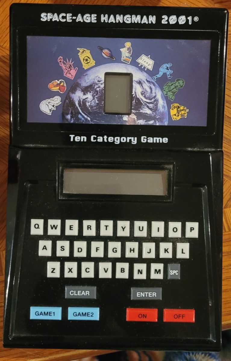 Vintage Electronic Handheld Space Age Hangman 2001 Finkel