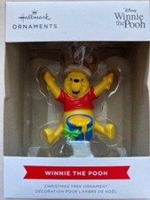 Hallmark Winnie the Pooh with Honey Jar Christmas Tree Ornament UNUSED
