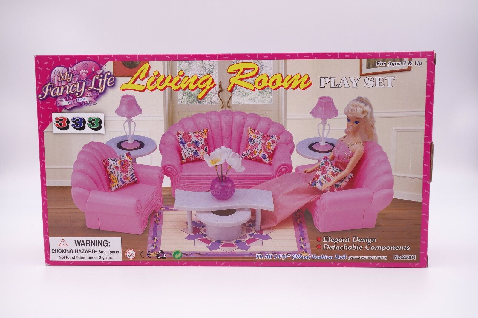 Barbie Size Dollhouse Furniture Living Room Set For Sale Online