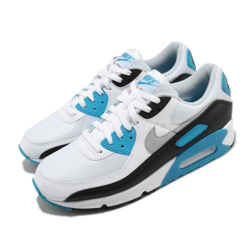 Nike Air Max 90 OG Retro 2020 Láser Azul Blanco Negro Gris Hombre Casual  CJ6779-100 | eBay