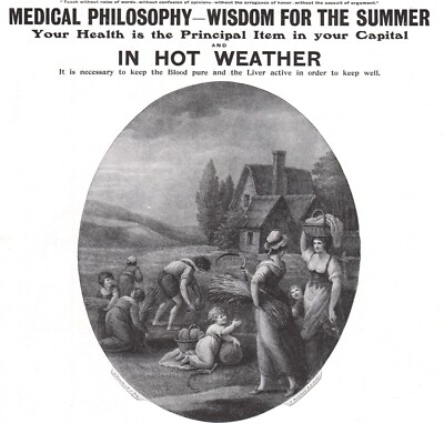 Eno's Fruit Salt Keeps Blood Pure and Liver Active Quack Medicine 1914 Print Ad